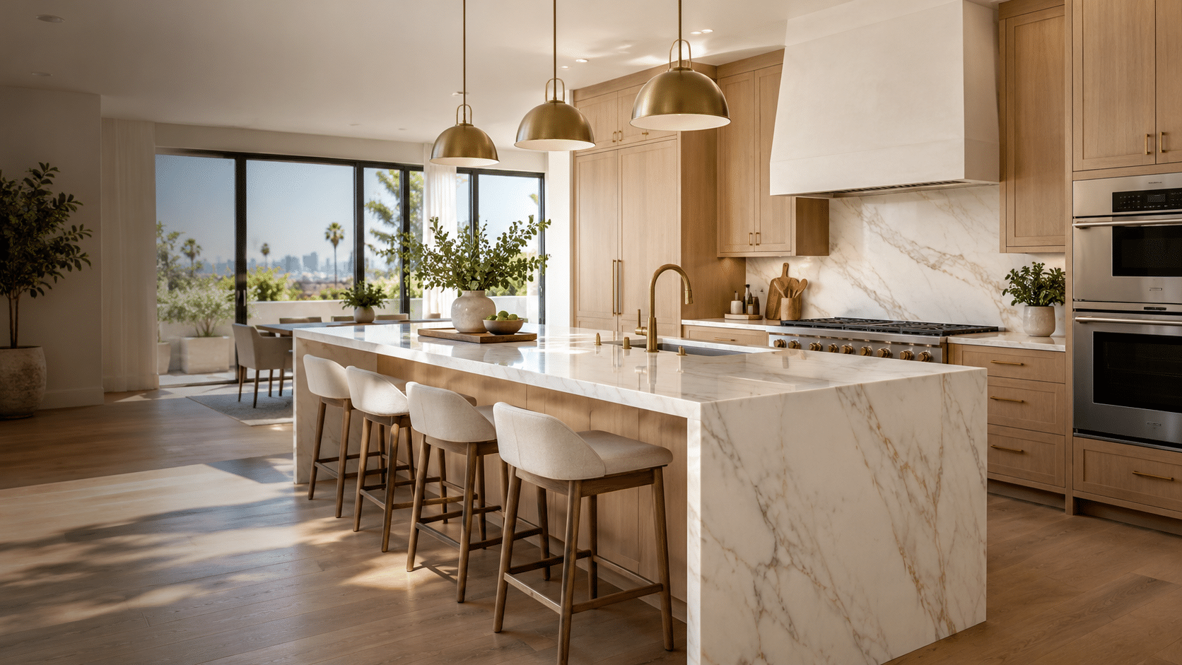 Modern Luxury Kitchen Remodel by Construction Pro La project photo